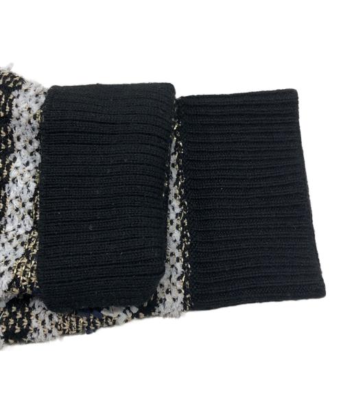 GRACE CONTINENTAL（（グレースコンチネンタル）GRACE CONTINENTAL (（グレースコンチネンタル) 金釦ツイードライクジャケット ブラック サイズ:36の古着・服飾アイテム