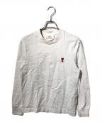 AMI Alexandre Mattiussiアミアレクサンドルマテュッシ）の古着「ロゴロングスリーブカットソー」｜アイボリー