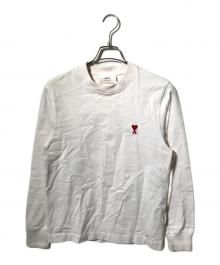 AMI Alexandre Mattiussi（アミアレクサンドルマテュッシ）の古着「ロゴロングスリーブカットソー」｜アイボリー