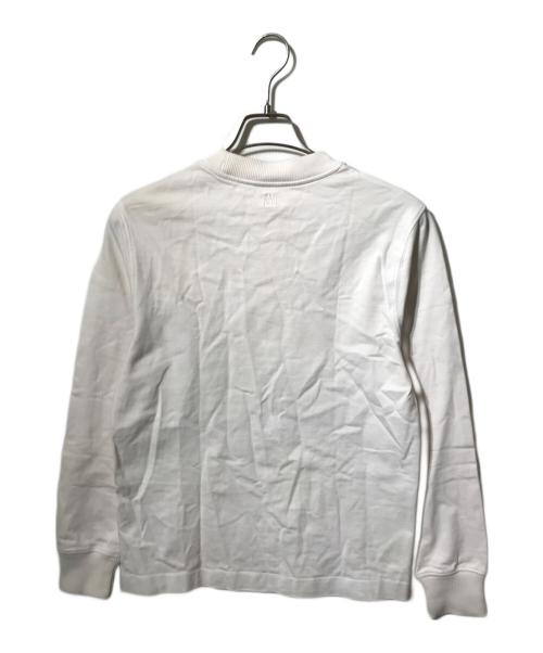 AMI Alexandre Mattiussi（アミアレクサンドルマテュッシ）AMI Alexandre Mattiussi (アミアレクサンドルマテュッシ) ロゴロングスリーブカットソー アイボリー サイズ:Sの古着・服飾アイテム