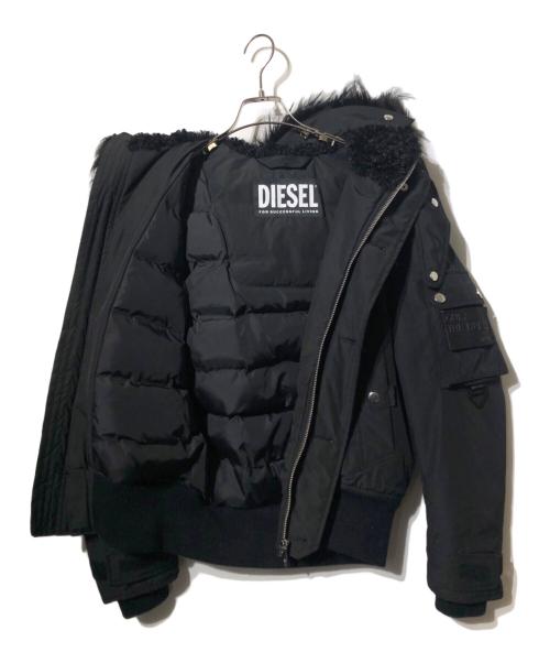 DIESEL（ディーゼル）DIESEL (ディーゼル) 中綿ジャケット ブラック サイズ:XSの古着・服飾アイテム