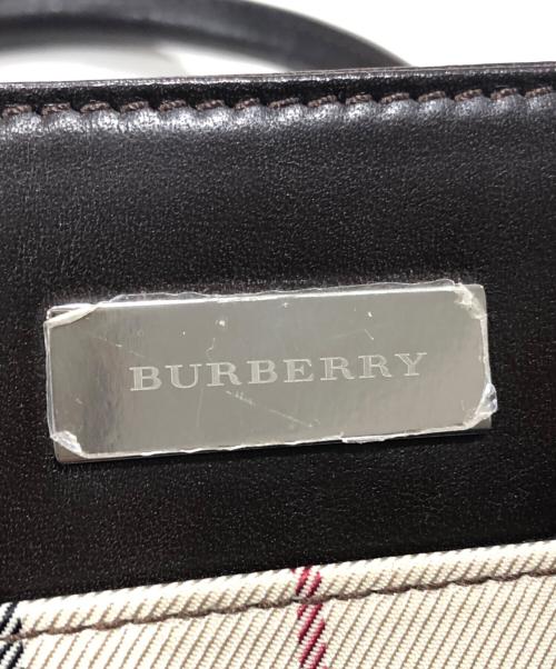BURBERRY（バーバリー）BURBERRY (バーバリー) ノヴァチェックトートバッグ ブラウン×ベージュの古着・服飾アイテム