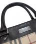 中古・古着 BURBERRY (バーバリー) ノヴァチェックトートバッグ ブラウン×ベージュ：30000円