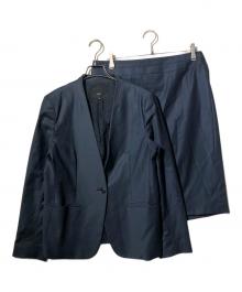 icB（アイシービー）の古着「セットアップノーカラージャケット」｜ネイビー