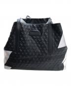 JIMMY CHOOジミーチュウ）の古着「ピムリコエンボストートバッグ」｜ブラック×シルバー