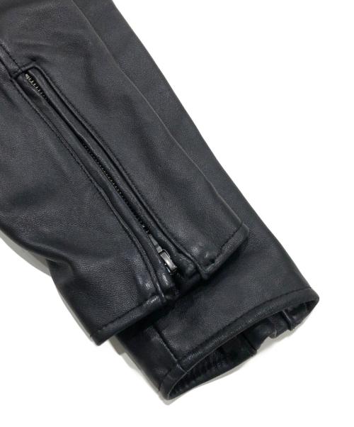 BEAMS Lights（ビームスライト）BEAMS Lights (ビームスライト) シープスキンレザージャケット ブラック サイズ:Sの古着・服飾アイテム