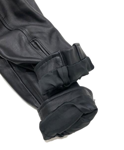 BEAMS Lights（ビームスライト）BEAMS Lights (ビームスライト) シープスキンレザージャケット ブラック サイズ:Sの古着・服飾アイテム