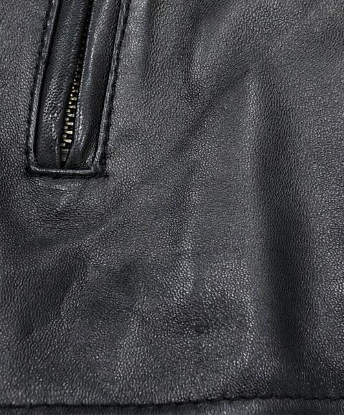 BEAMS Lights（ビームスライト）BEAMS Lights (ビームスライト) シープスキンレザージャケット ブラック サイズ:Sの古着・服飾アイテム