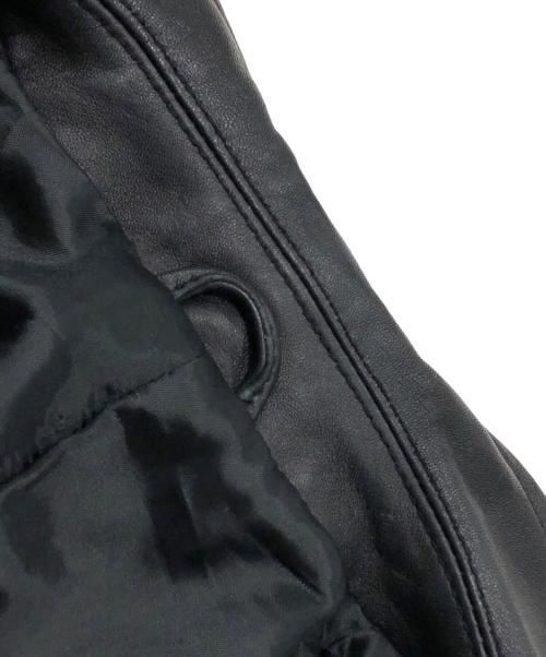 BEAMS Lights（ビームスライト）BEAMS Lights (ビームスライト) シープスキンレザージャケット ブラック サイズ:Sの古着・服飾アイテム