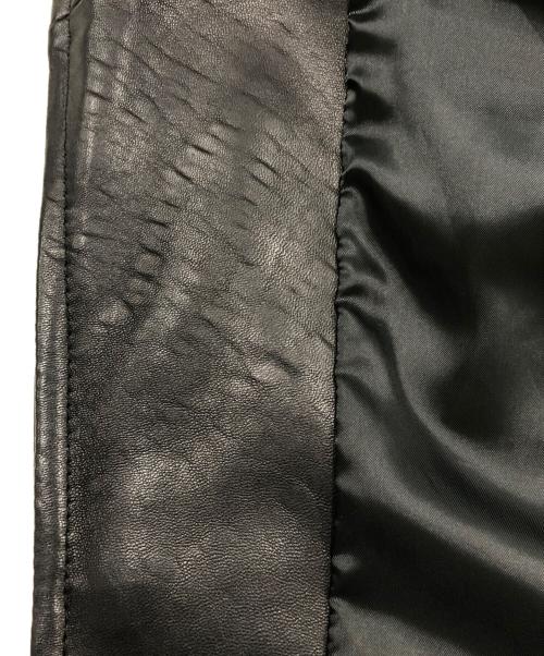 BEAMS Lights（ビームスライト）BEAMS Lights (ビームスライト) シープスキンレザージャケット ブラック サイズ:Sの古着・服飾アイテム