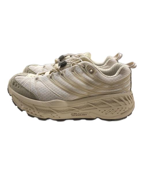 HOKAONEONE（ホカオネオネ）HOKAONEONE (ホカオネオネ) ダッドスニーカー/BONDI9（ボンダイ ナイン） ベージュ サイズ:25.5の古着・服飾アイテム