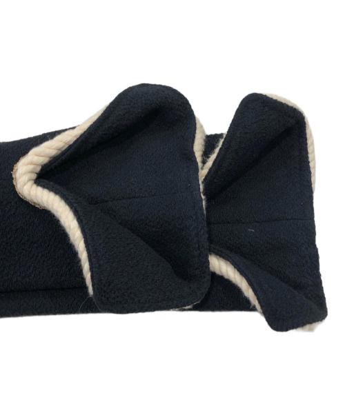 FENDI（フェンディ）FENDI (フェンディ) ノーカラーツイードジャケット ネイビー サイズ:42の古着・服飾アイテム