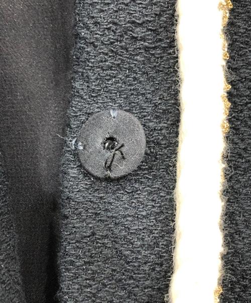 FENDI（フェンディ）FENDI (フェンディ) ノーカラーツイードジャケット ネイビー サイズ:42の古着・服飾アイテム