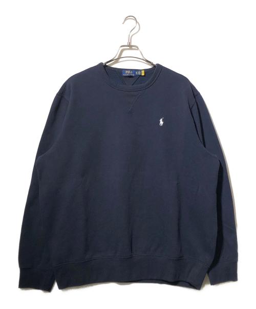 POLO RALPH LAUREN（ポロ・ラルフローレン）POLO RALPH LAUREN (ポロ・ラルフローレン) クルーネックスウェット ネイビー サイズ:XLの古着・服飾アイテム