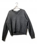 BEAUTY&YOUTH UNITED ARROWSビューティーアンドユースユナイテッドアローズ）の古着「チャイニーズラクーン Vネックニットプルオーバー」｜グレー