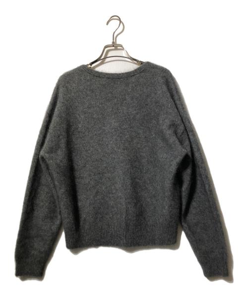 BEAUTY&YOUTH UNITED ARROWS（ビューティーアンドユースユナイテッドアローズ）BEAUTY&YOUTH UNITED ARROWS (ビューティーアンドユースユナイテッドアローズ) チャイニーズラクーン Vネックニットプルオーバー グレー サイズ:Fの古着・服飾アイテム