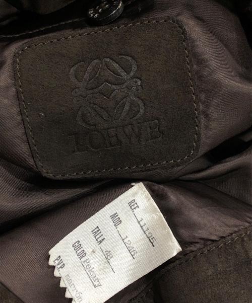 LOEWE（ロエベ）LOEWE (ロエベ) レザージャケット ブラウン サイズ:48の古着・服飾アイテム