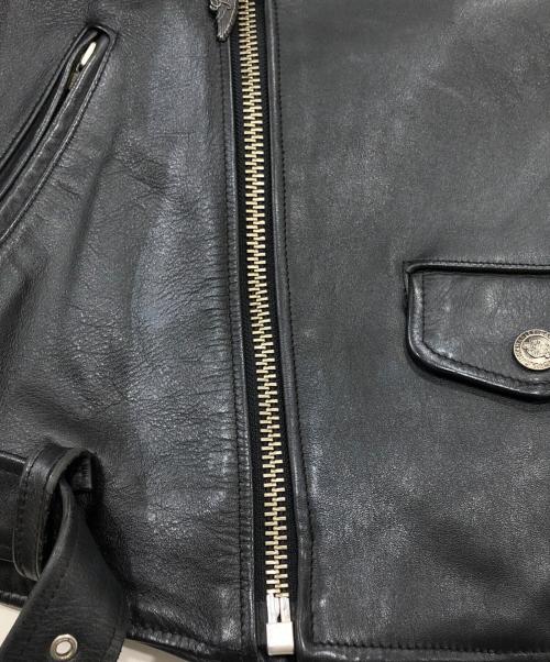 HARLEY-DAVIDSON（ハーレーダビッドソン）HARLEY-DAVIDSON (ハーレーダビッドソン) ダブルライダース/レザージャケット ブラック サイズ:Lの古着・服飾アイテム
