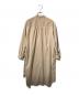A.P.C. (アーペーセー) タックギャザーシャツワンピース/長袖ワンピース ベージュ サイズ:36：7000円