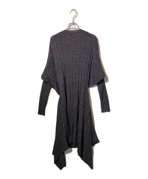 Vivienne Westwood RED LABEL（ヴィヴィアンウエストウッドレッドレーベル）Vivienne Westwood RED LABEL (ヴィヴィアンウエストウッドレッドレーベル) カシュクールニットワンピース パープル サイズ:2の古着・服飾アイテム