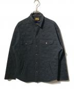 GO HEMPゴーヘンプ）の古着「麻柄キルティングジャケット」｜ブラック