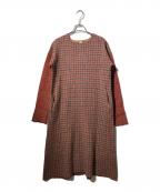 45Rフォーティファイブ・アール）の古着「フロートチェックミックスDRESS」｜ブラウン