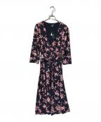 RALPH LAURENラルフローレン）の古着「花柄総柄ワンピース/七分袖ワンピース」｜マルチカラー