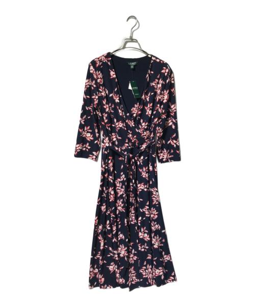 RALPH LAUREN（ラルフローレン）RALPH LAUREN (ラルフローレン) 花柄総柄ワンピース/七分袖ワンピース マルチカラー サイズ:14の古着・服飾アイテム