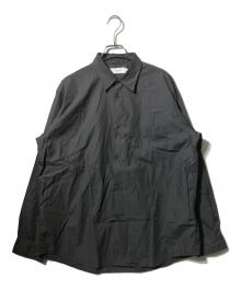 Graphpaper（グラフペーパー）の古着「Broad Regular Collar Shirt」｜グレー