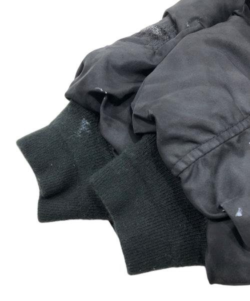 HOUSTON（ヒューストン）HOUSTON (ヒューストン) rebear by johnbull (リベアバイジョンブル) MA-1 FLIGHT JACKE/フライトジャケット ブラック サイズ:XXLの古着・服飾アイテム