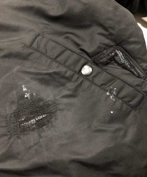 HOUSTON（ヒューストン）HOUSTON (ヒューストン) rebear by johnbull (リベアバイジョンブル) MA-1 FLIGHT JACKE/フライトジャケット ブラック サイズ:XXLの古着・服飾アイテム