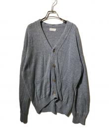 Phlannel（フランネル）の古着「リネンVネックカーディガン」｜ブルー