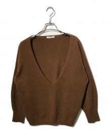 Plage（プラージュ）の古着「Vネックニット」｜ブラウン
