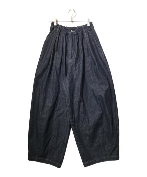 HARVESTY（ハーベスティー）HARVESTY (ハーベスティー) サーカスパンツ/ゴム引きデニムパンツ インディゴ サイズ:2の古着・服飾アイテム
