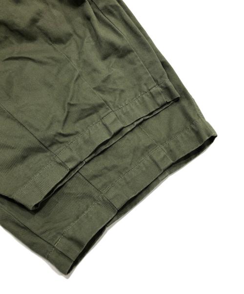 HARVESTY（ハーベスティー）HARVESTY (ハーベスティー) サーカスパンツ/ゴム引きワイドパンツ オリーブ サイズ:2の古着・服飾アイテム