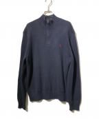 POLO RALPH LAURENポロ・ラルフローレン）の古着「ハーフジップニット」｜ネイビー