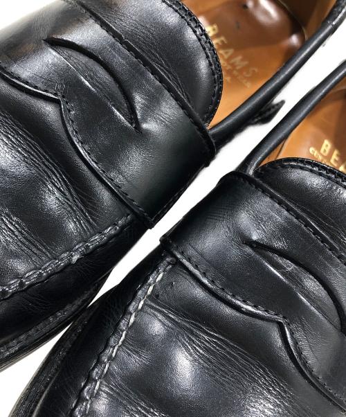 Alden（オールデン）Alden (オールデン) BEAMS (ビームス) コインローファー/ビームスプラス別注 ブラック サイズ:6Dの古着・服飾アイテム