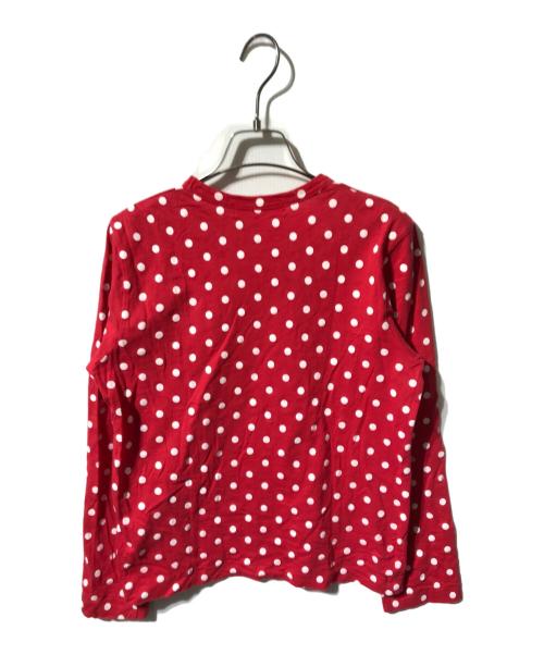 PLAY COMME des GARCONS（プレイコムデギャルソン）PLAY COMME des GARCONS (プレイコムデギャルソン) ドットカットソー レッド サイズ:Mの古着・服飾アイテム
