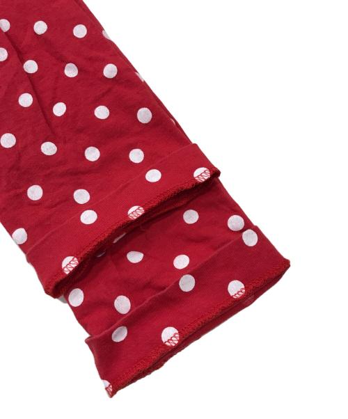 PLAY COMME des GARCONS（プレイコムデギャルソン）PLAY COMME des GARCONS (プレイコムデギャルソン) ドットカットソー レッド サイズ:Mの古着・服飾アイテム