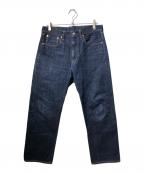 HAND ROOMハンドルーム）の古着「デニムパンツ/WIDE FIT 5 POCKET JEANS」｜インディゴ