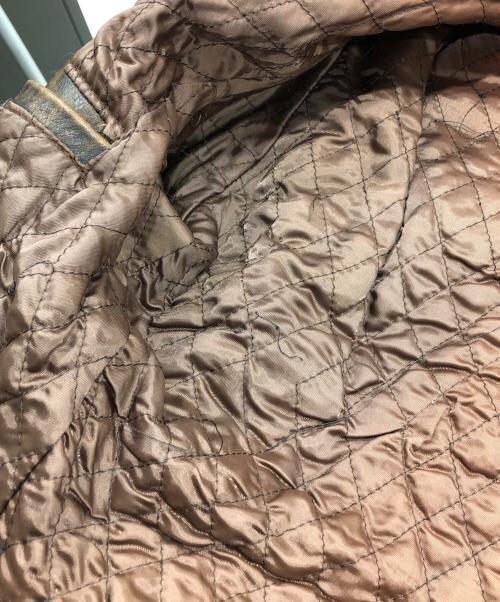 BLUE CROSS（ブルークロス）BLUE CROSS (ブルークロス) COW STEER HIDE LEATHER JACKT（カウ　ステア　ハイド　レザージャケット ） ブラウン サイズ:36の古着・服飾アイテム