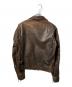 BLUE CROSS (ブルークロス) COW STEER HIDE LEATHER JACKT（カウ　ステア　ハイド　レザージャケット ） ブラウン サイズ:36：10000円