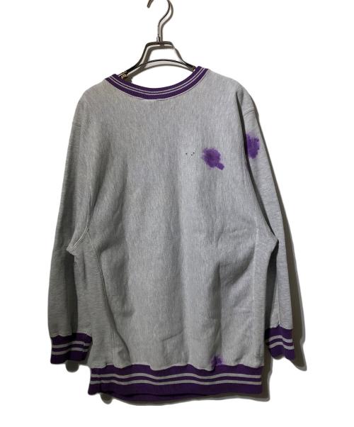Champion REVERSE WEAVE（チャンピオン リバース ウィーブ）Champion REVERSE WEAVE (チャンピオン リバース ウィーブ) 刺繍クルーネックスウェット グレー サイズ:ＸＬの古着・服飾アイテム