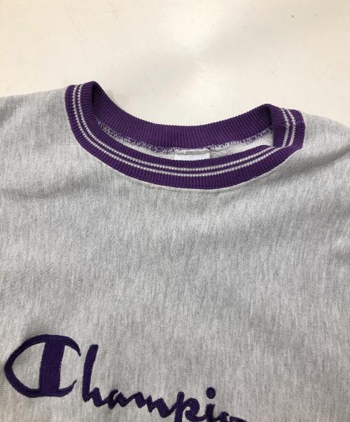 Champion REVERSE WEAVE（チャンピオン リバース ウィーブ）Champion REVERSE WEAVE (チャンピオン リバース ウィーブ) 刺繍クルーネックスウェット グレー サイズ:ＸＬの古着・服飾アイテム