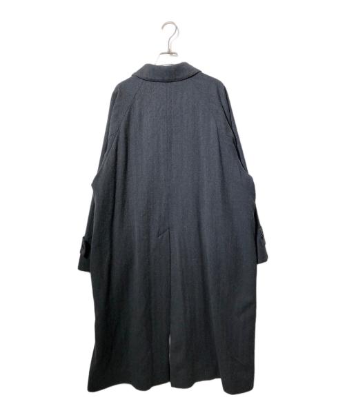 My Beautiful Landlet（マイビューティフルランドレット）My Beautiful Landlet (マイビューティフルランドレット) Bishu-herrinbone wool coat（びしゅうヘリンボーン　ウールコート） グレーの古着・服飾アイテム