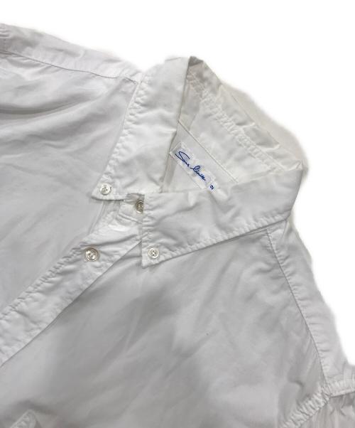 sans limite（サンリミット）sans limite (サンリミット) ２本針ボタンダウン/長袖シャツ ホワイト サイズ:2の古着・服飾アイテム