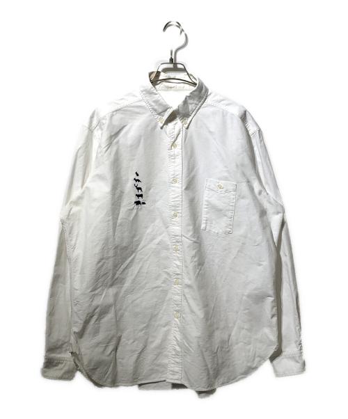 MOUNTAIN RESEARCH（マウンテンリサーチ）MOUNTAIN RESEARCH (マウンテンリサーチ) ボタンダウンシャツ ホワイト サイズ:Lの古着・服飾アイテム
