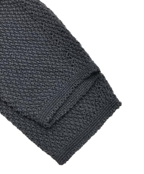 Noble（ノーブル）Noble (ノーブル) ペーパーヤーンカノコ BACK Vプルオーバー/バックVニット グレー サイズ:表記なしの古着・服飾アイテム