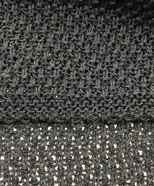 Noble（ノーブル）Noble (ノーブル) ペーパーヤーンカノコ BACK Vプルオーバー/バックVニット グレー サイズ:表記なしの古着・服飾アイテム