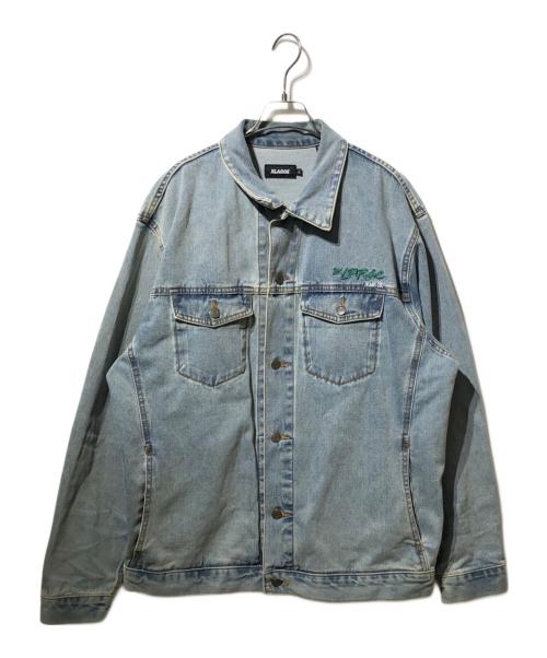X-LARGE（エクストララージ）X-LARGE (エクストララージ) デニムジャケット/SIDE CUTTING DENIM JACKET インディゴ サイズ:XLの古着・服飾アイテム